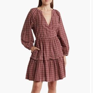 Excellent Condition Madewell Oaklynn Wrap Mini Dress Sz. L